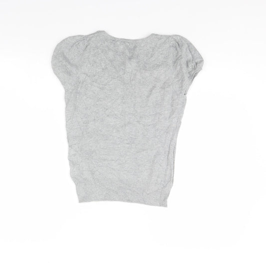 Womens UK Size 8 H&M Grey Pullover Jumper
