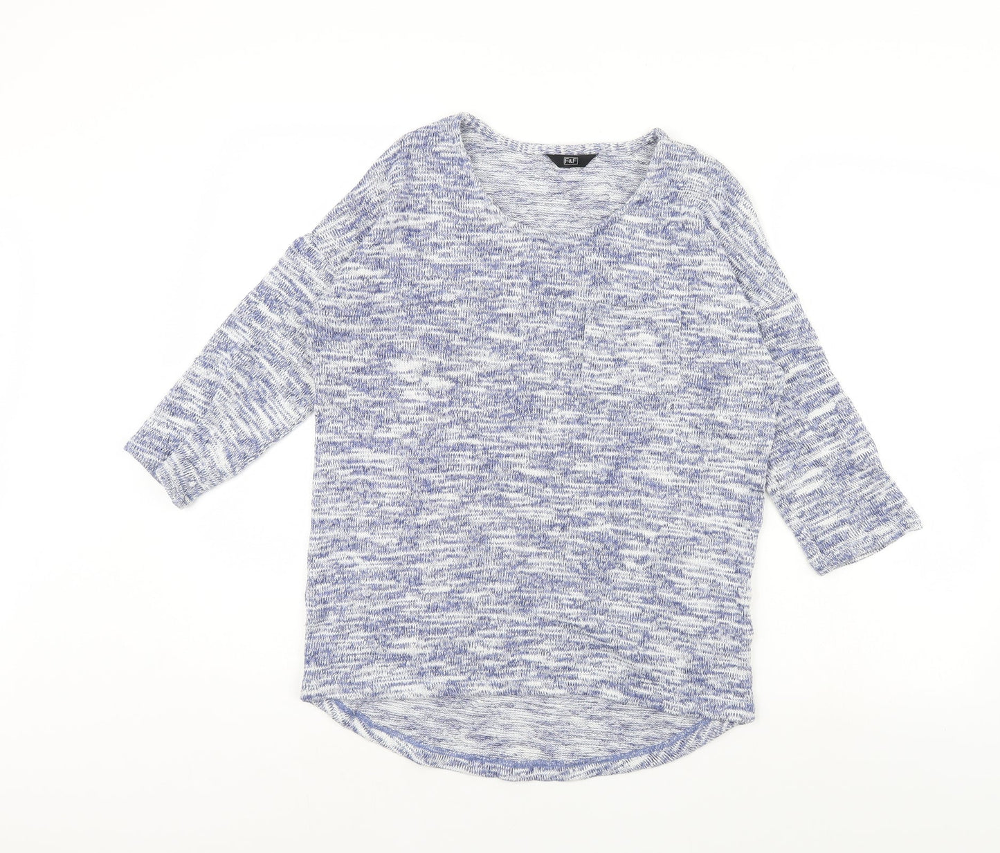F&F Womens Blue   Pullover Jumper Size 8