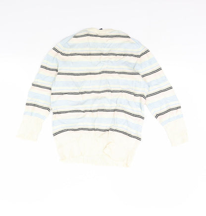 Gap Womens Ivory Striped  Pullover Jumper Size M