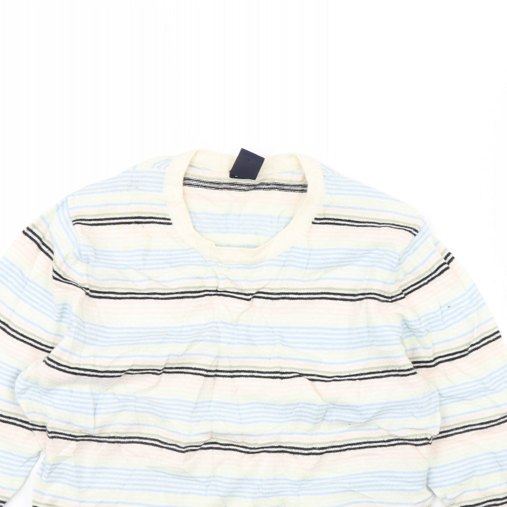 Gap Womens Ivory Striped  Pullover Jumper Size M