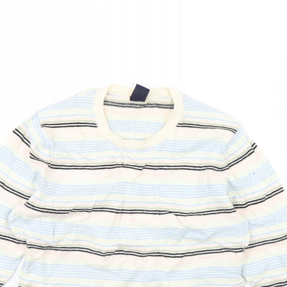 Gap Womens Ivory Striped  Pullover Jumper Size M
