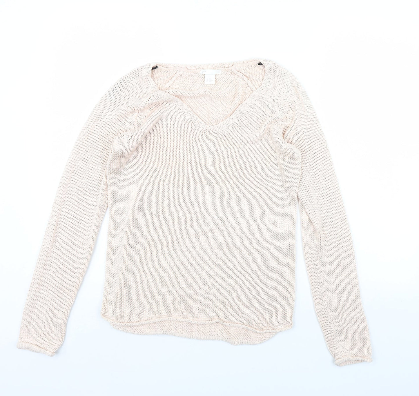 Womens UK Size XS H&M Pink Pullover Jumper
