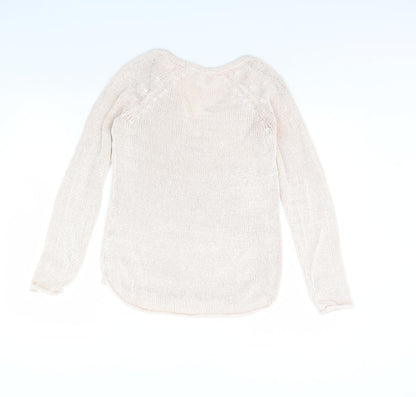 Womens UK Size XS H&M Pink Pullover Jumper