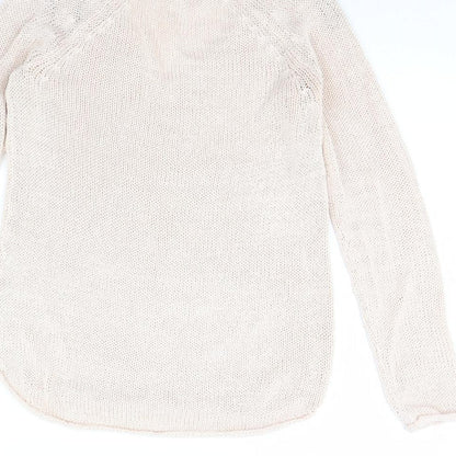 Womens UK Size XS H&M Pink Pullover Jumper