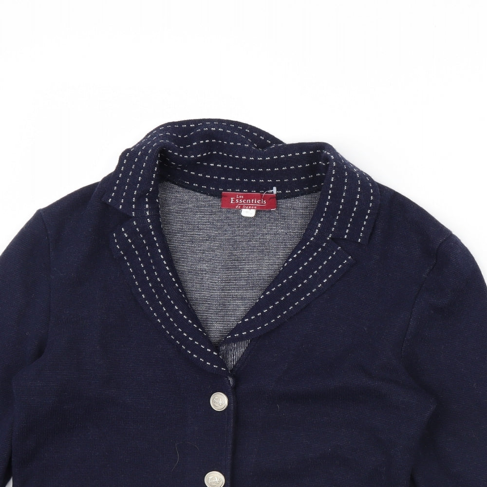 Les Essentiels Womens Blue   Jacket  Size 14