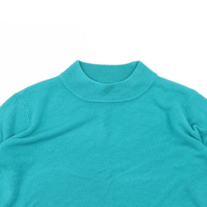 Womens UK Size S BM Green Pullover Jumper