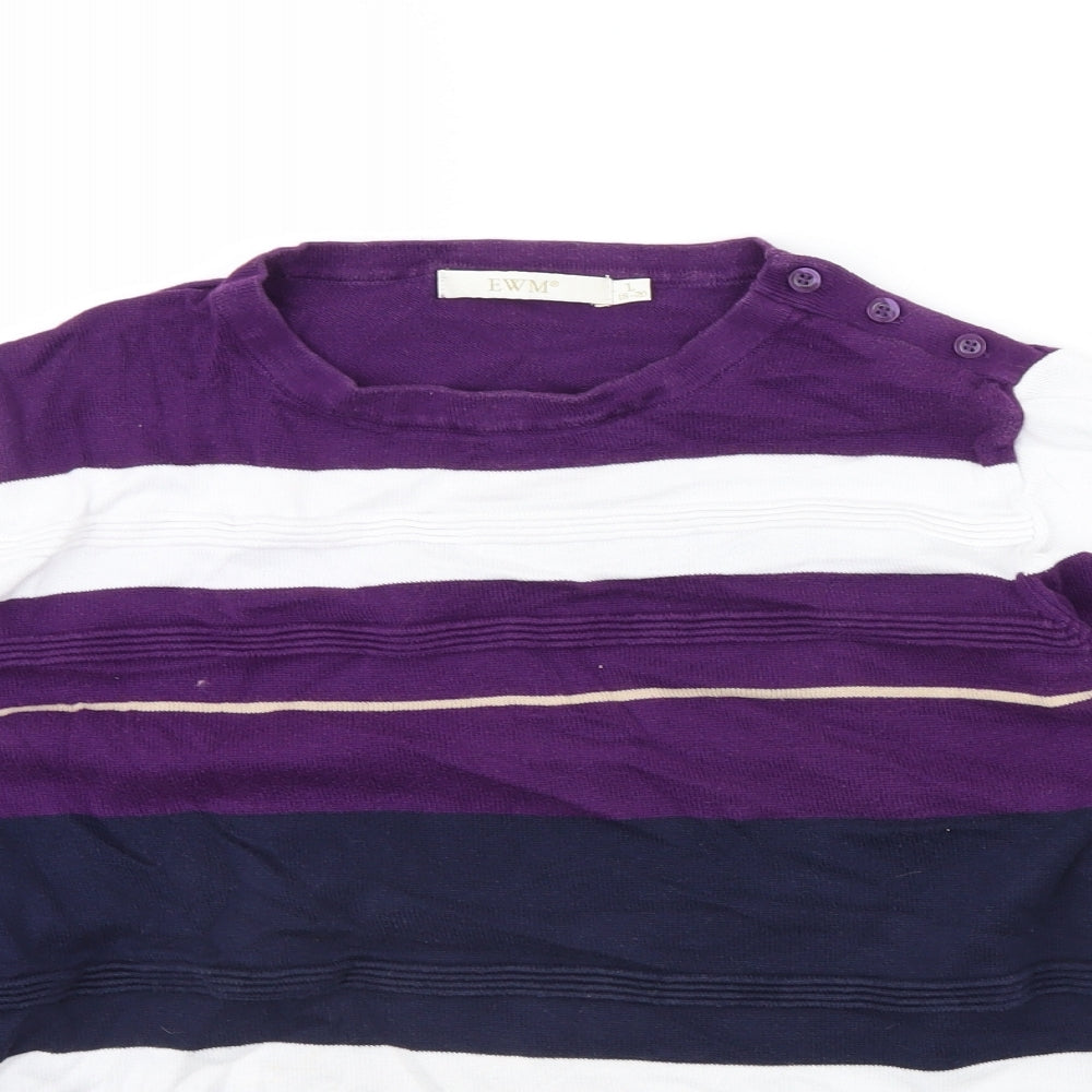 Womens UK Size L EWM Multicoloured Pullover Jumper