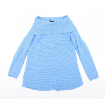 Womens UK Size 6 m&s Blue Pullover Jumper