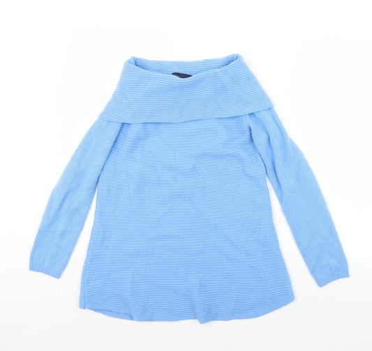 Womens UK Size 6 m&s Blue Pullover Jumper