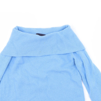 Womens UK Size 6 m&s Blue Pullover Jumper