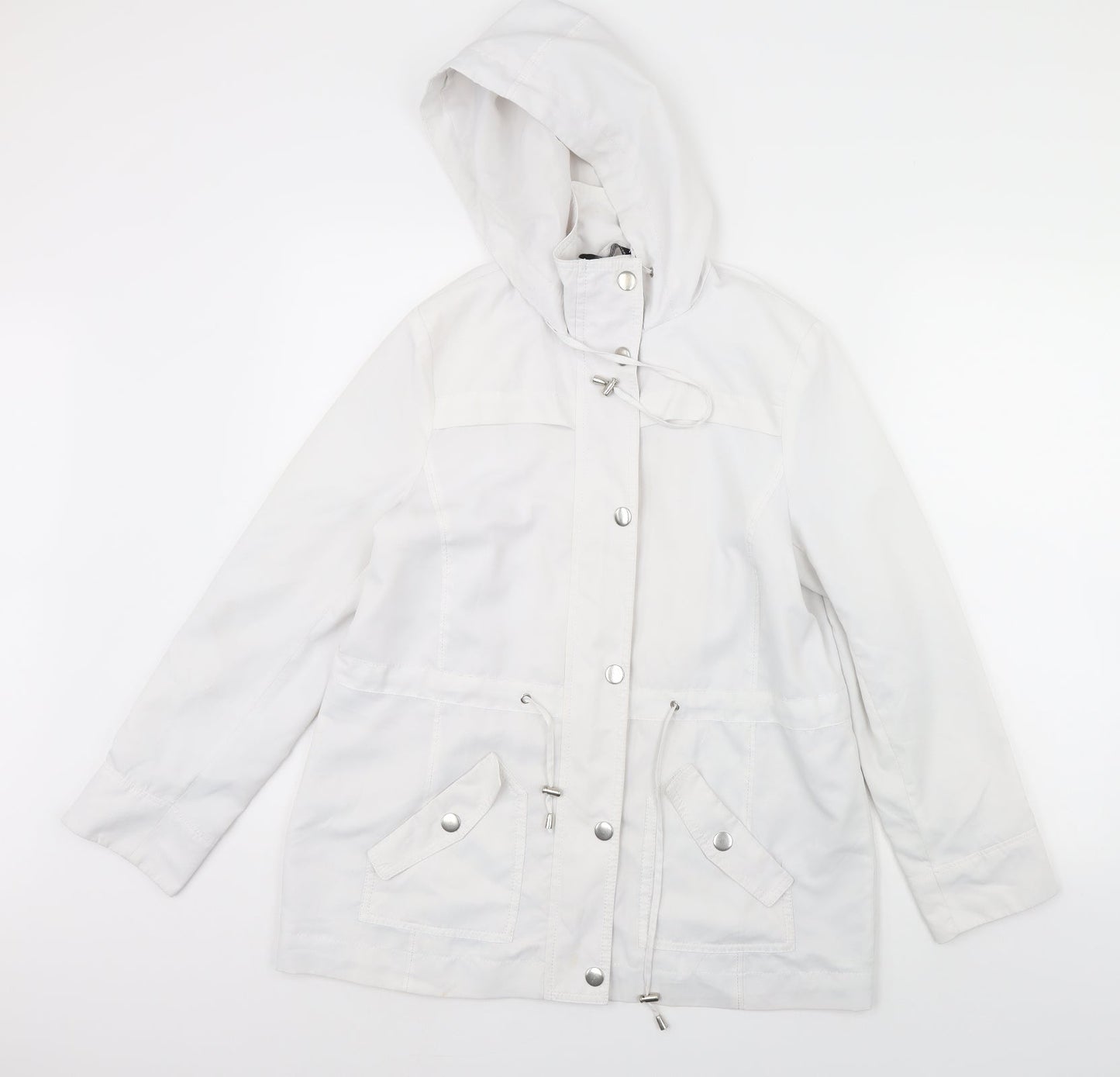 BM  Womens White   Jacket Coat Size 10