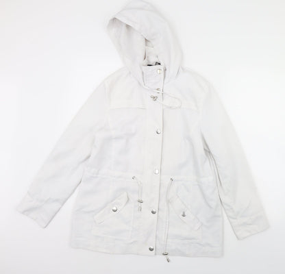 BM  Womens White   Jacket Coat Size 10