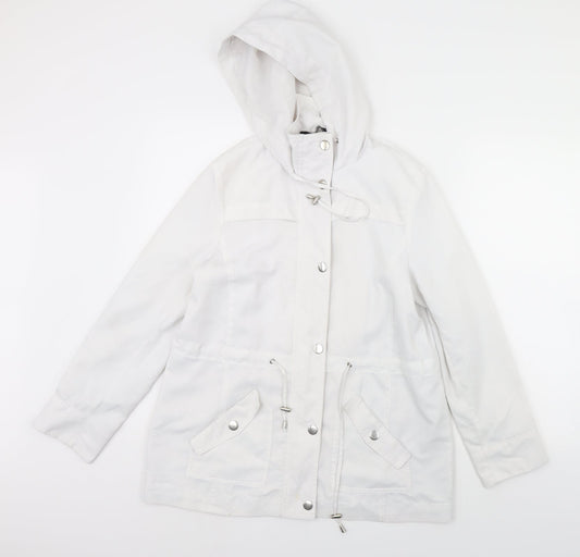 BM  Womens White   Jacket Coat Size 10