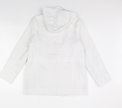 BM  Womens White   Jacket Coat Size 10