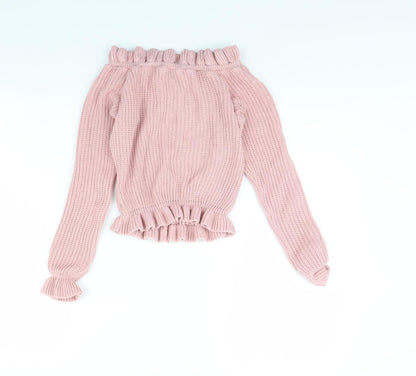 Womens UK Size 8 Select Pink Pullover Jumper