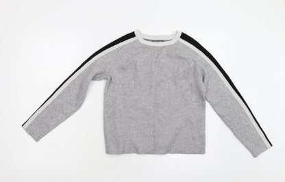 Primark Girls Grey  Knit Pullover Jumper Size 11-12 Years