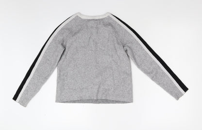 Primark Girls Grey  Knit Pullover Jumper Size 11-12 Years