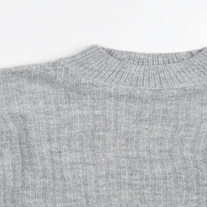 Girls UK Size 9 Years 915 Grey Pullover Jumper