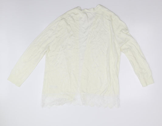 George Womens Ivory   Cardigan Jumper Size 10