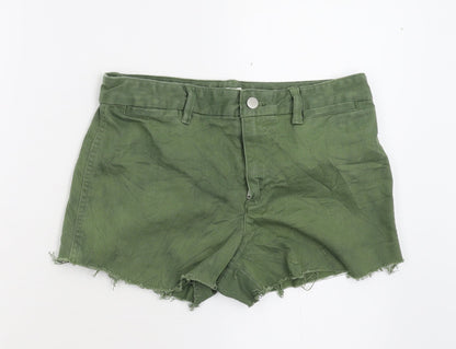Gap Womens Green  Denim Hot Pants Shorts Size 10