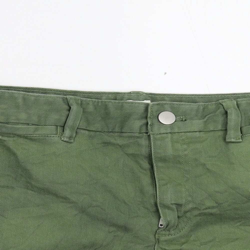 Gap Womens Green  Denim Hot Pants Shorts Size 10