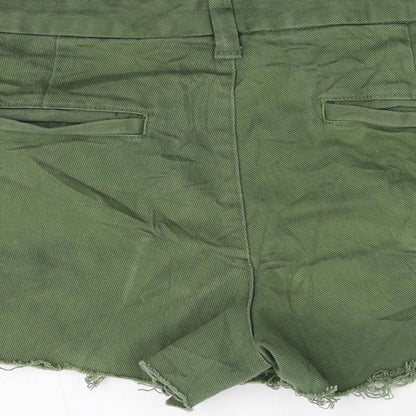 Gap Womens Green  Denim Hot Pants Shorts Size 10