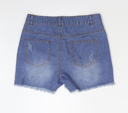 Womens UK Size 10 Preworn Regular Fit Mom Shorts