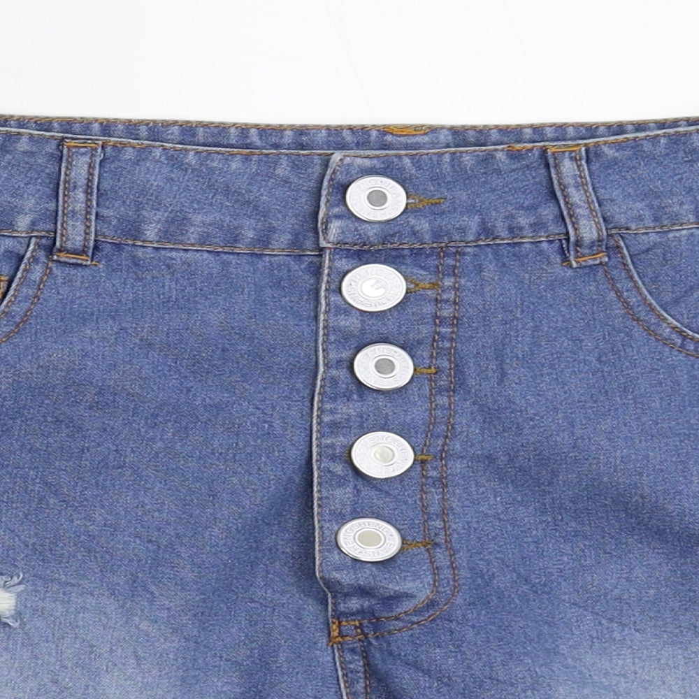 Womens UK Size 10 Preworn Regular Fit Mom Shorts