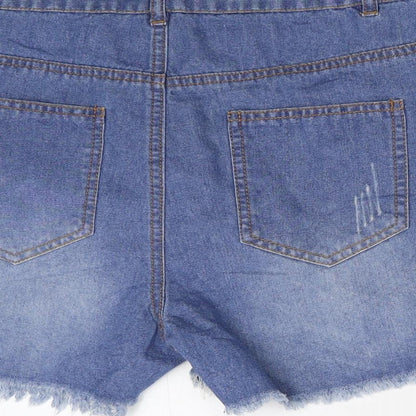 Womens UK Size 10 Preworn Regular Fit Mom Shorts