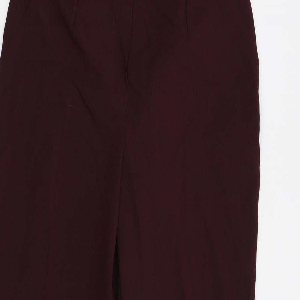 M&S Womens Red   Trousers  Size 10 L29 in