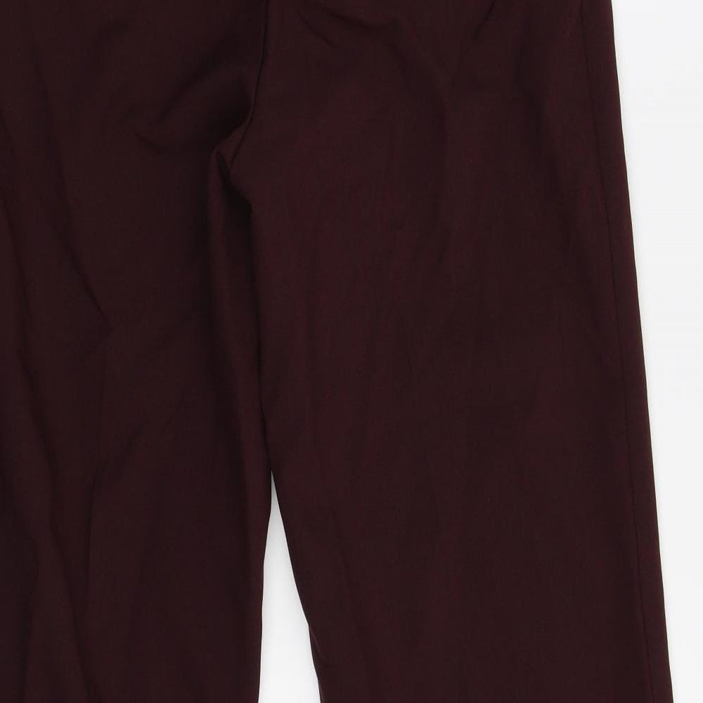 M&S Womens Red   Trousers  Size 10 L29 in
