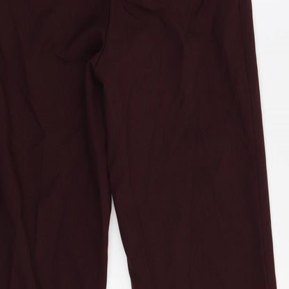 M&S Womens Red   Trousers  Size 10 L29 in