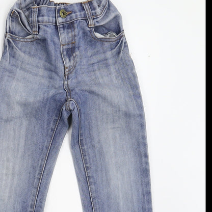 M&Co Girls Blue   Straight Jeans Size 6-7 Years