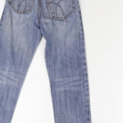 M&Co Girls Blue   Straight Jeans Size 6-7 Years
