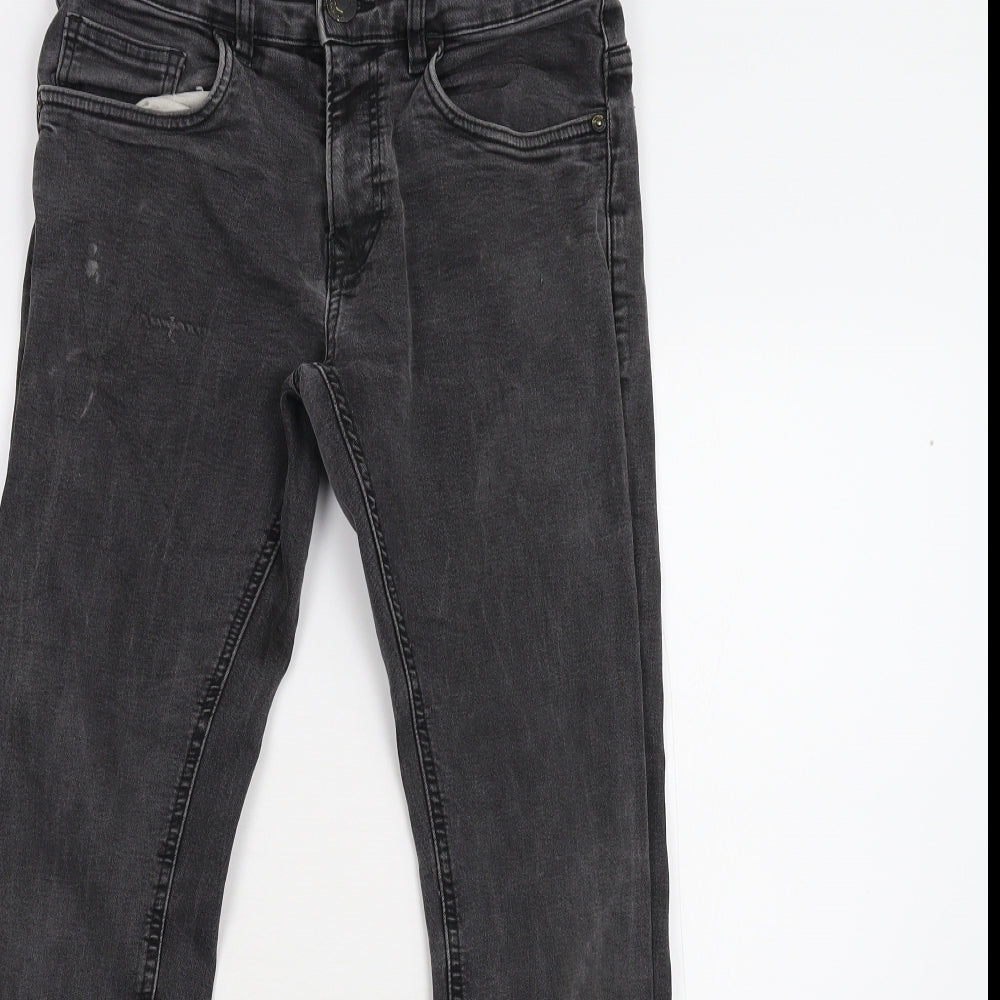 Womens UK Size 10 Preworn Slim Fit Skinny Black Jeans