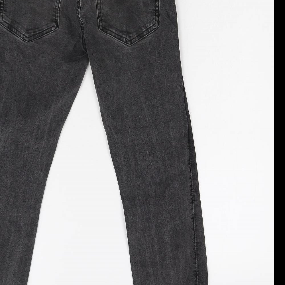 Womens UK Size 10 Preworn Slim Fit Skinny Black Jeans