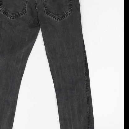 Womens UK Size 10 Preworn Slim Fit Skinny Black Jeans