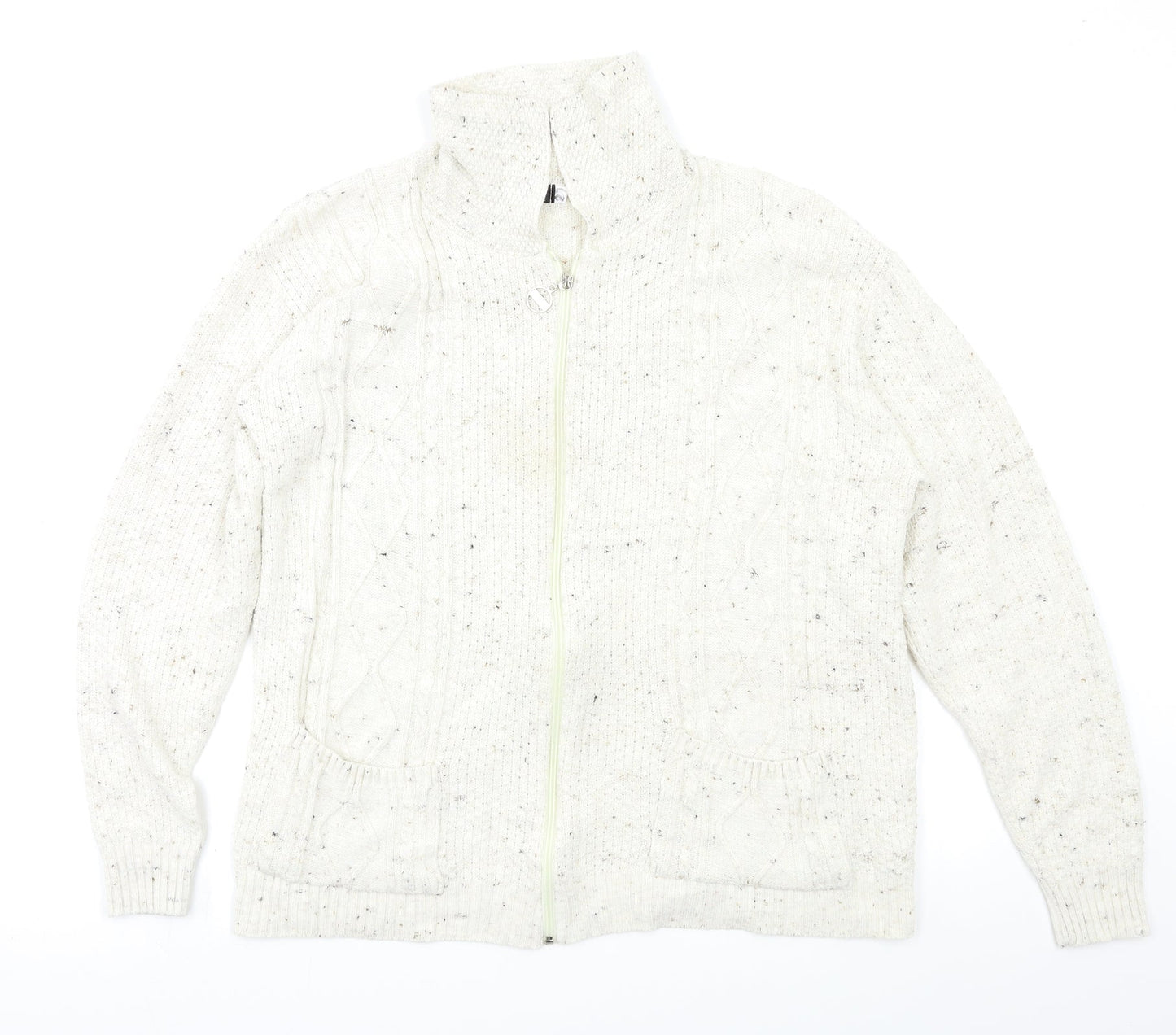 Blush Womens Ivory   Cardigan Jumper Size L