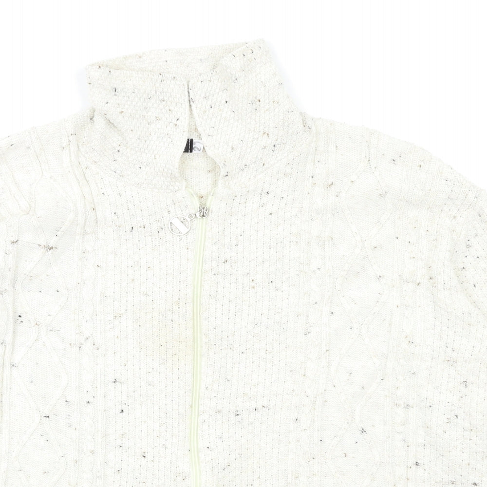 Blush Womens Ivory   Cardigan Jumper Size L
