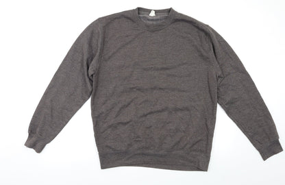 Just Hoods` Mens Grey   Pullover Sweatshirt Size S