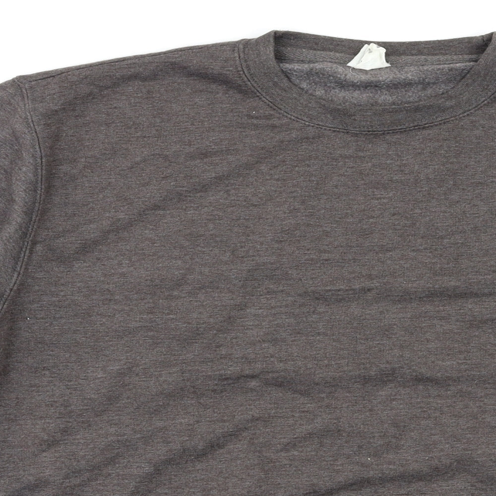 Just Hoods` Mens Grey   Pullover Sweatshirt Size S