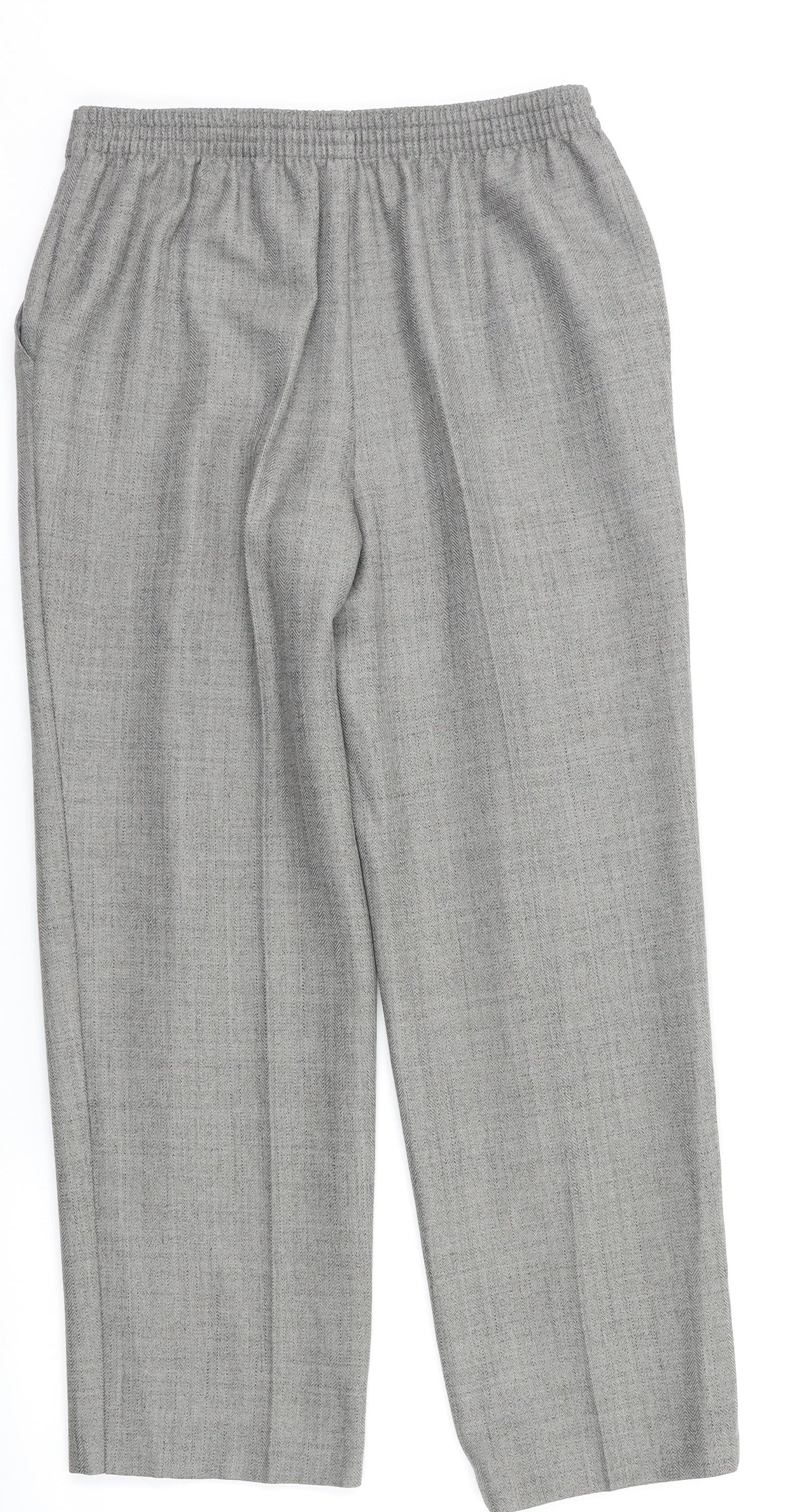 M&S Womens Grey   Dress Pants Trousers Size 10 L26 in