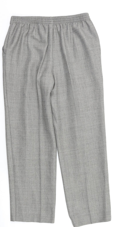 M&S Womens Grey   Dress Pants Trousers Size 10 L26 in