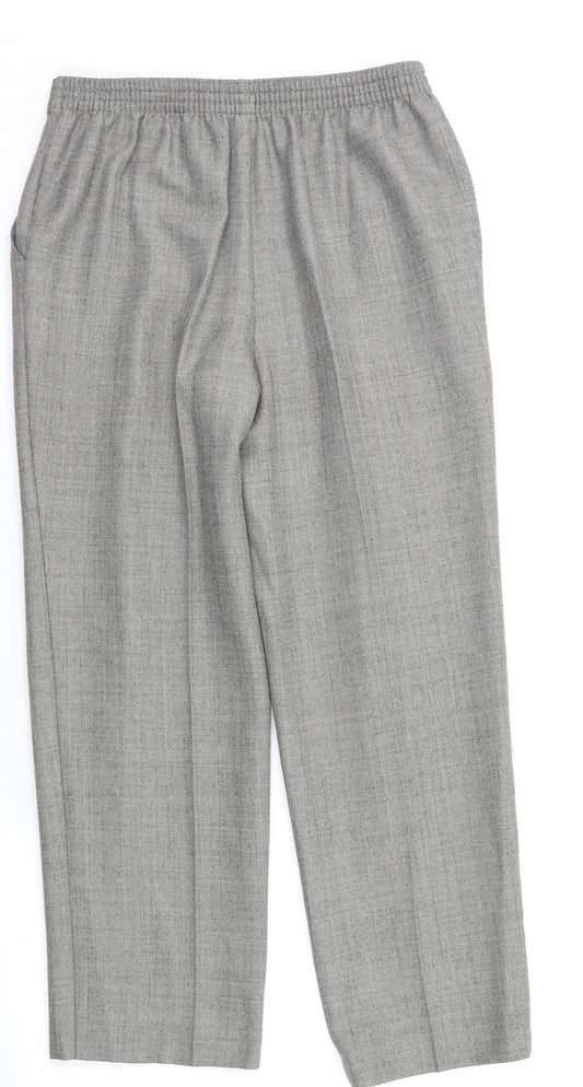 M&S Womens Grey   Dress Pants Trousers Size 10 L26 in