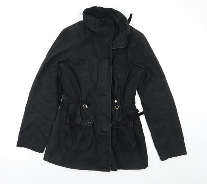 Authentic Womens Black   Parka Jacket Size 10