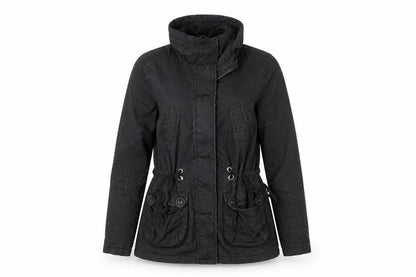 Womens UK Size 10 Authentic Black Parka Coat