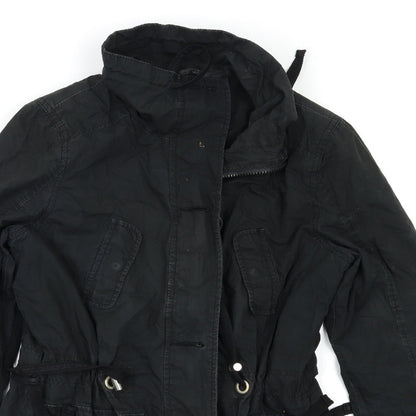 Authentic Womens Black   Parka Jacket Size 10