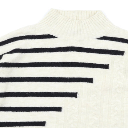 Womens UK Size S M&Co White Pullover Jumper