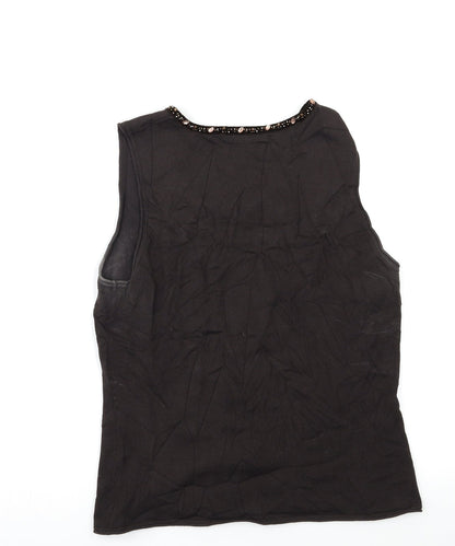 Betty Barclay Womens Brown   Basic Tank Size 16  - beaded detail