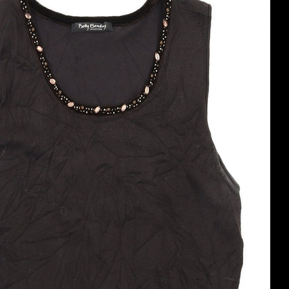 Betty Barclay Womens Brown   Basic Tank Size 16  - beaded detail